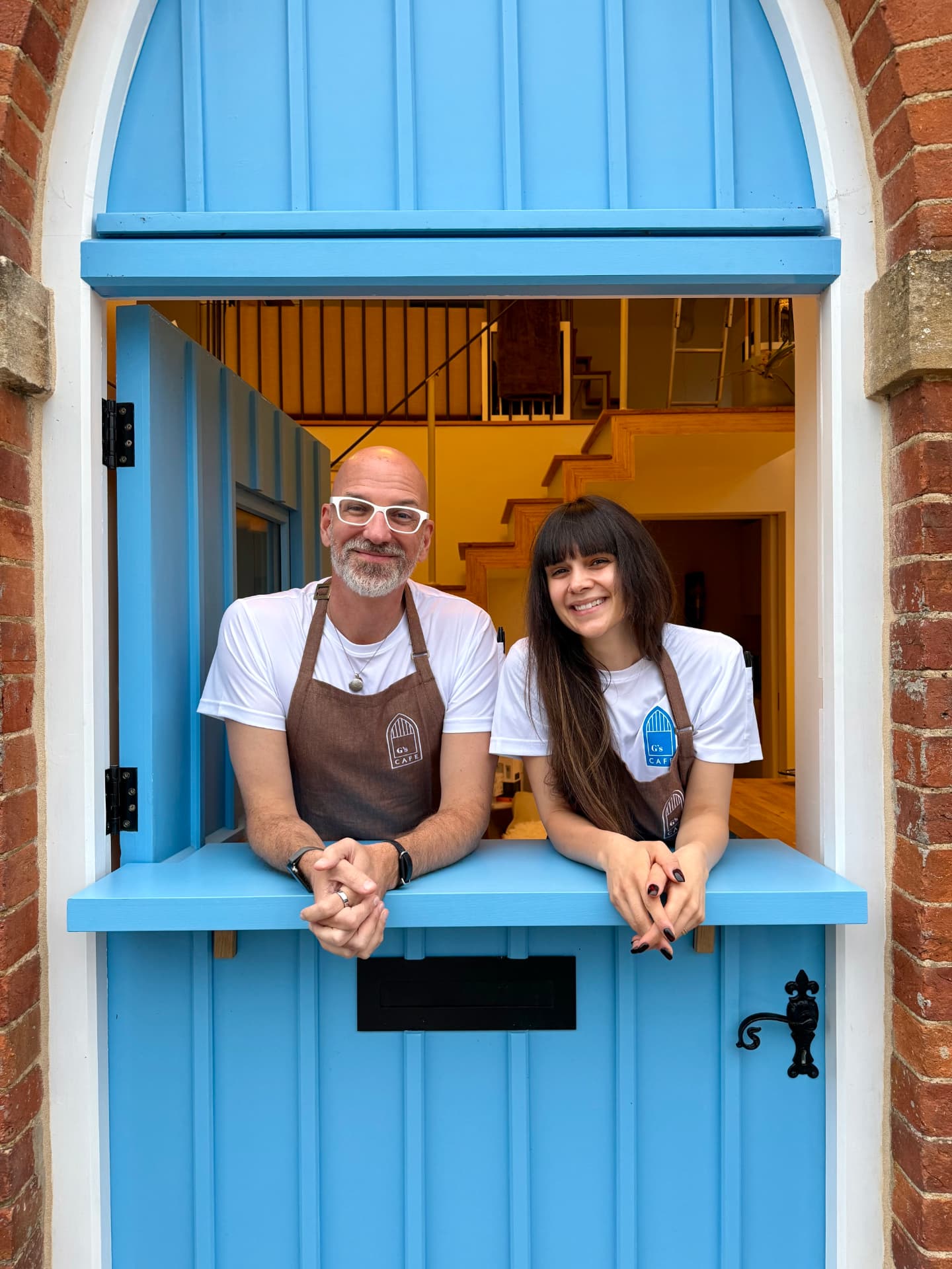 Giulia and Dan, the couple behind G's Cafe